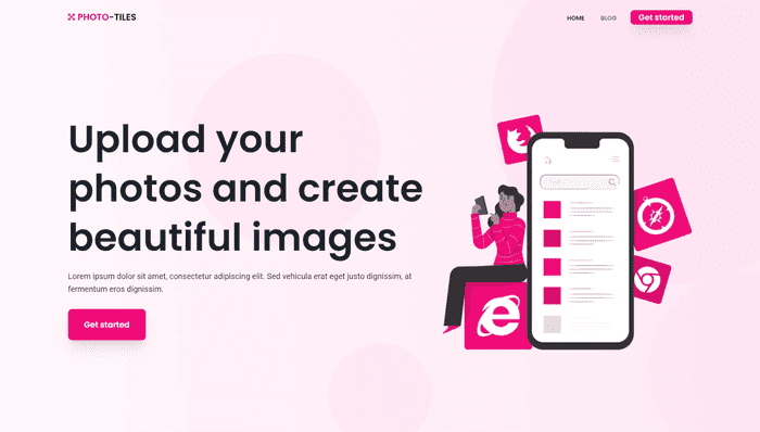 Photo tiles